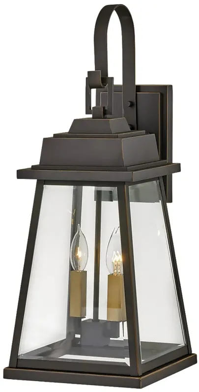 Outdoor Bainbridge-Large Wall Mount Lantern-Oil Rubbed Bronze