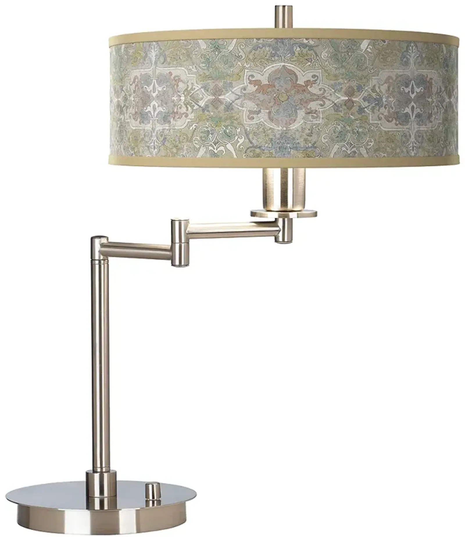 Giclee Gallery 20 1/2" Lucrezia Crest Shade LED Swing Arm Desk Lamp