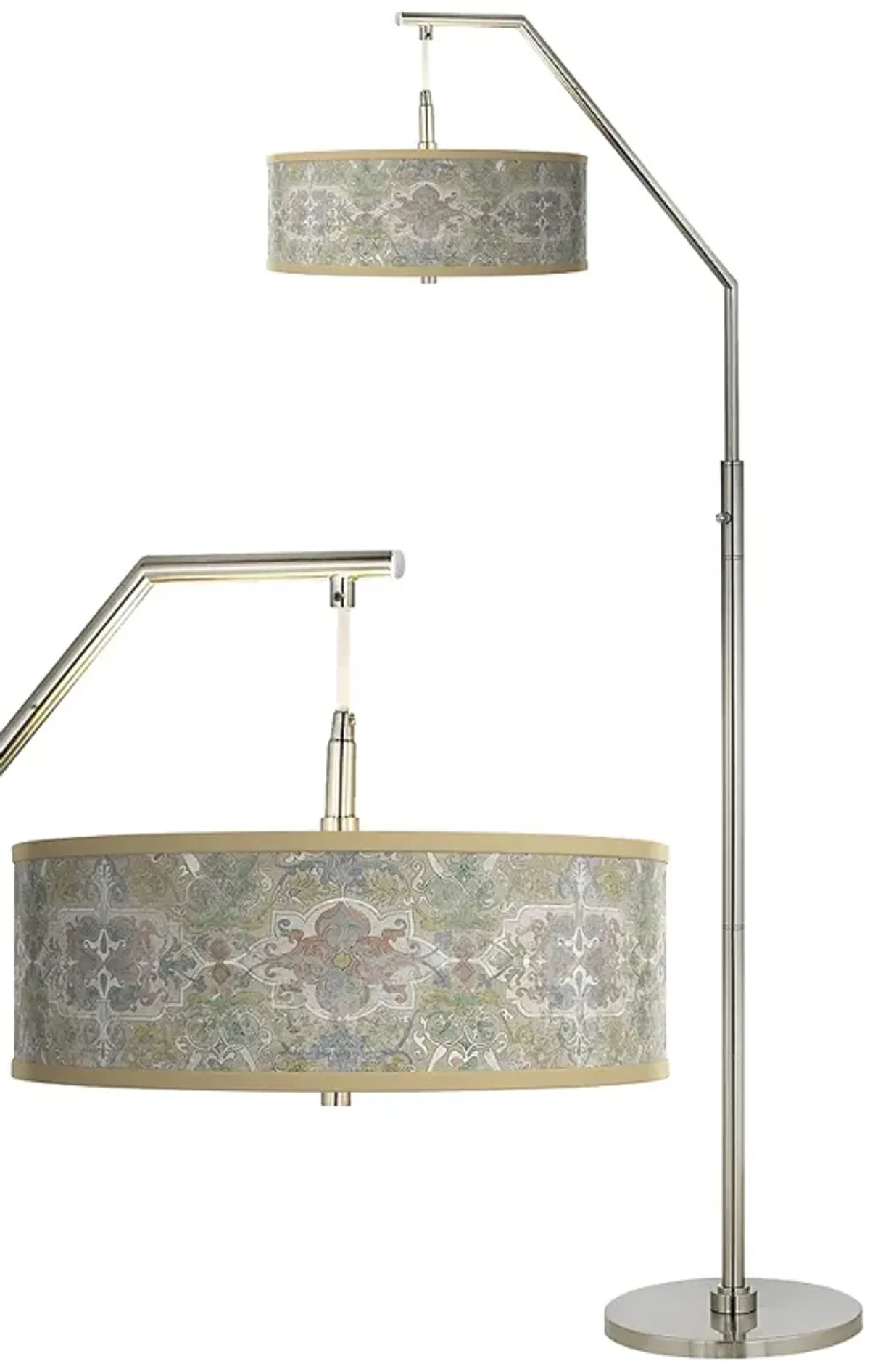 Lucrezia Giclee Shade Arc Floor Lamp