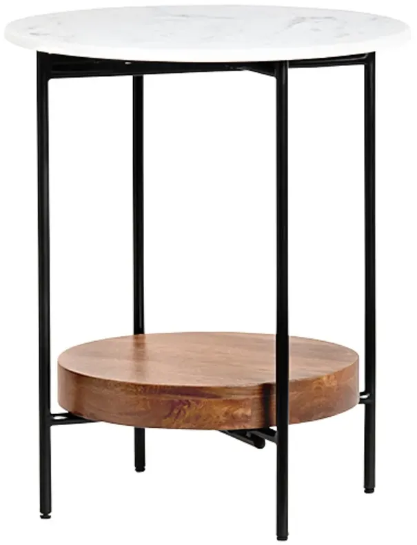 Crestview Collection Brewpub Round End Table