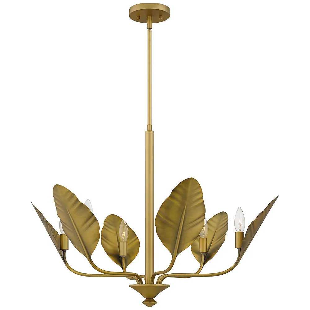 Bayley 6-Light Aged Brass Chandelier