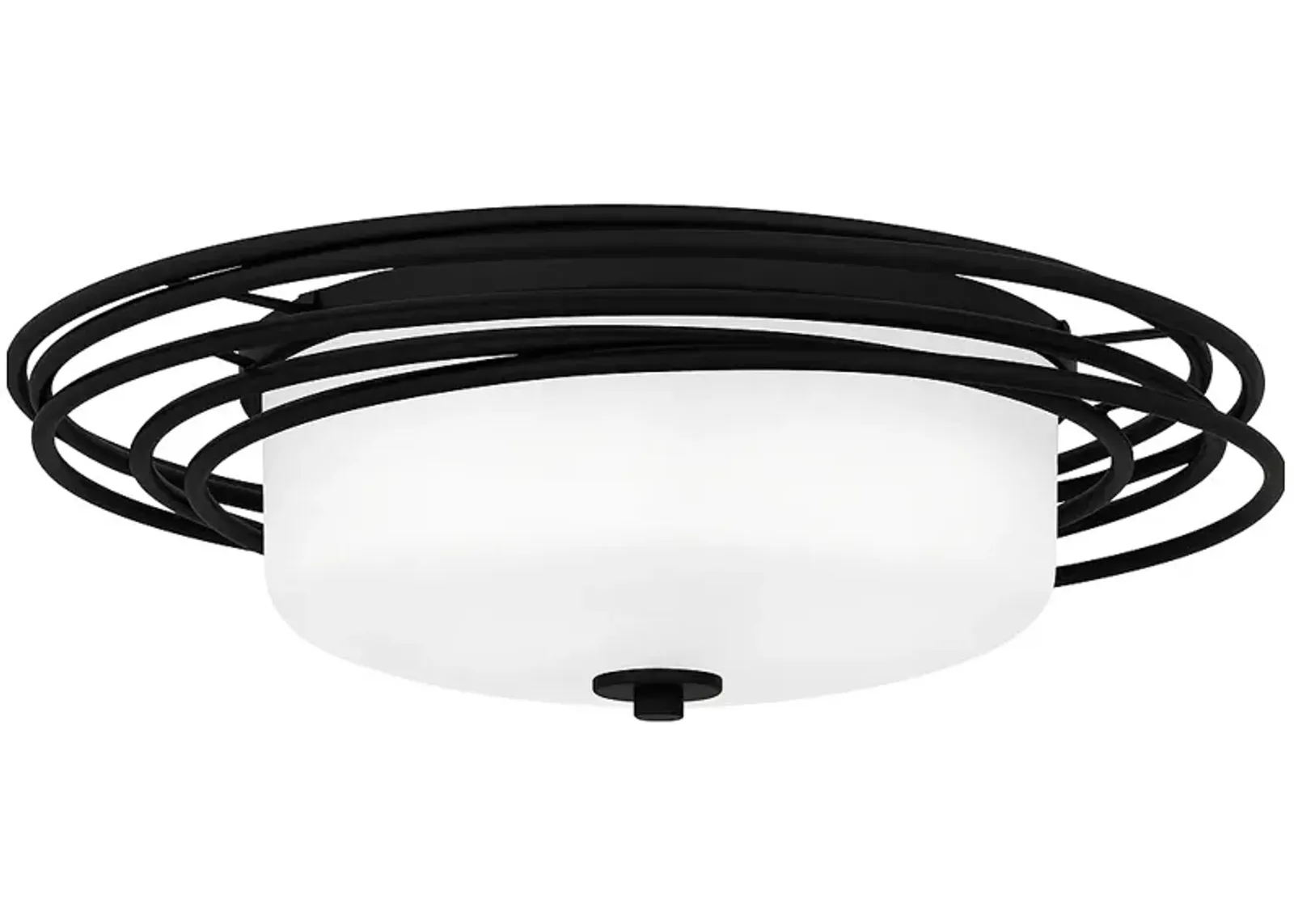 Calliope 2-Light Matte Black Flush Mount