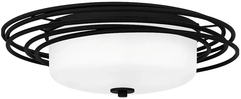 Calliope 2-Light Matte Black Flush Mount