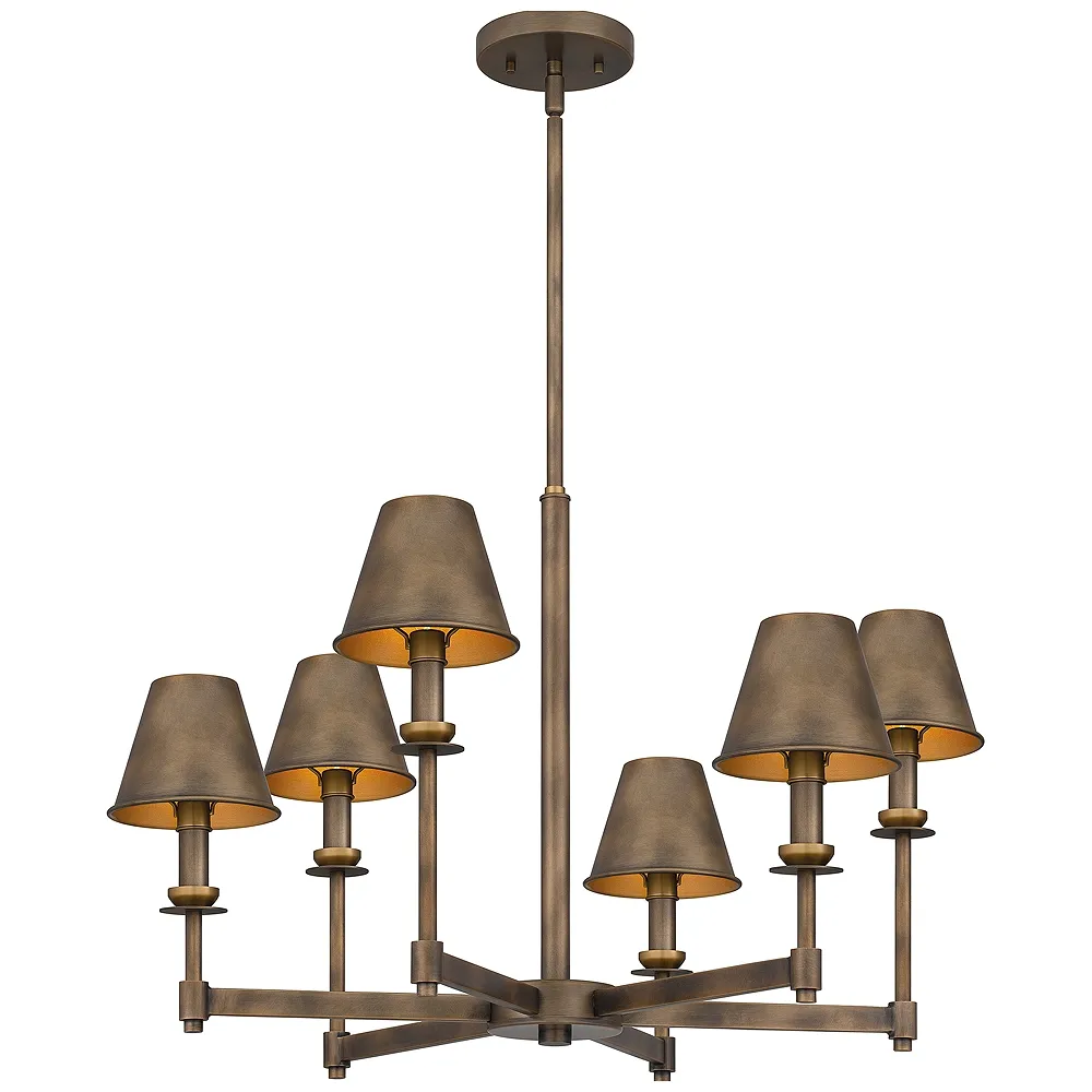 Cross 6-Light Statuary Bronze Chandelier