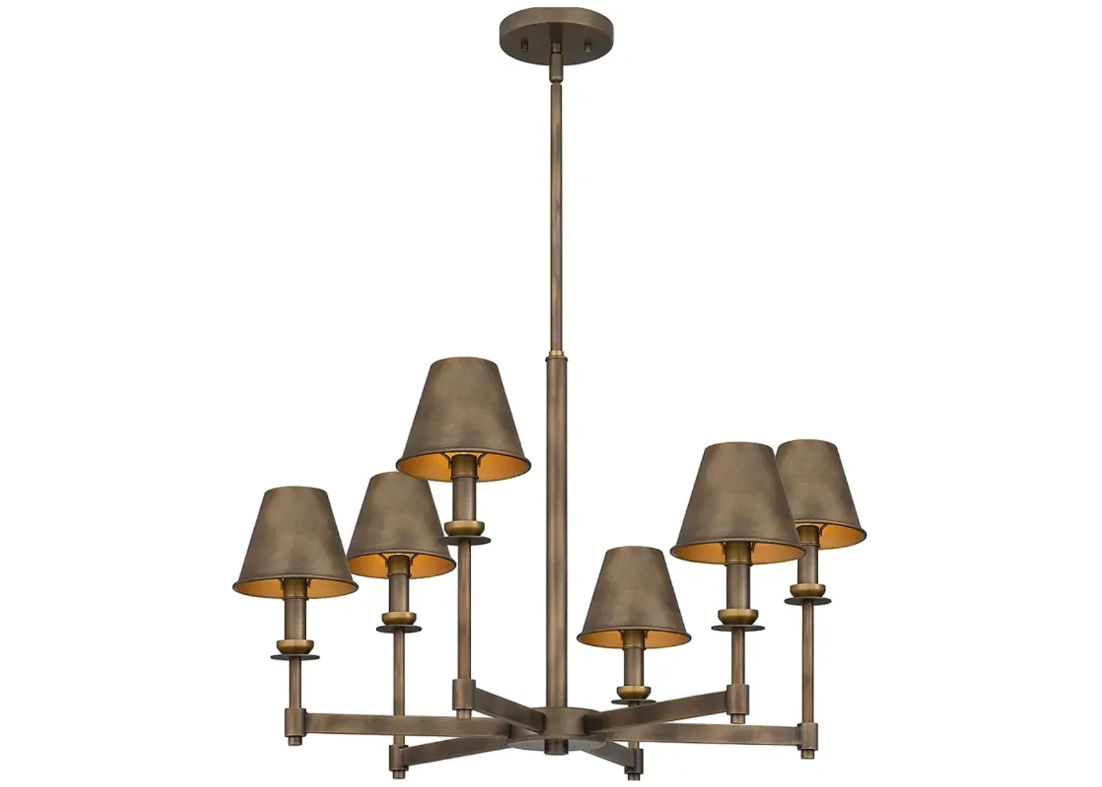 Cross 6-Light Statuary Bronze Chandelier