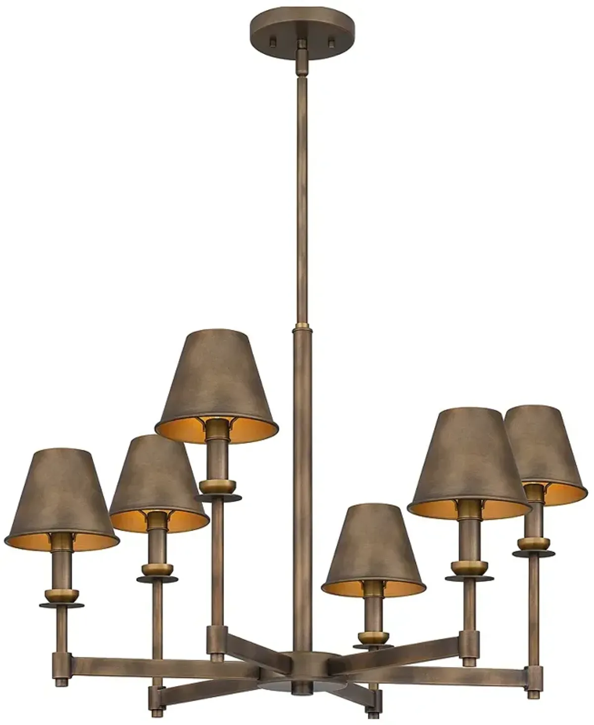 Cross 6-Light Statuary Bronze Chandelier