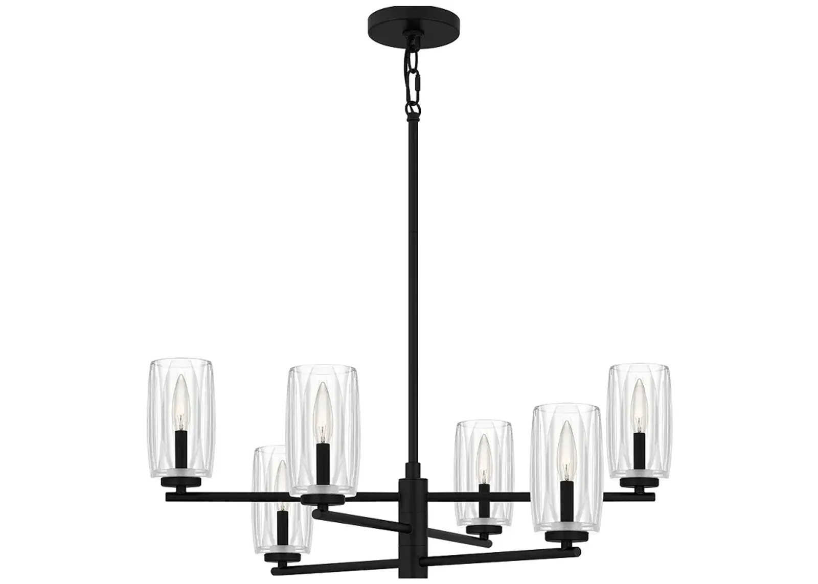 Cunningham 6-Light Matte Black Chandelier