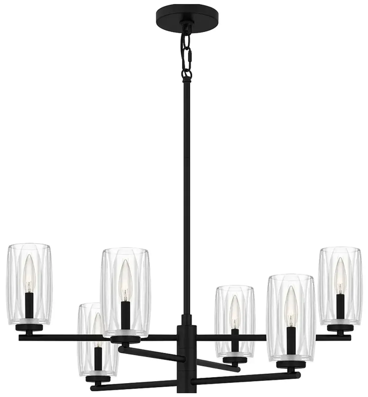 Cunningham 6-Light Matte Black Chandelier