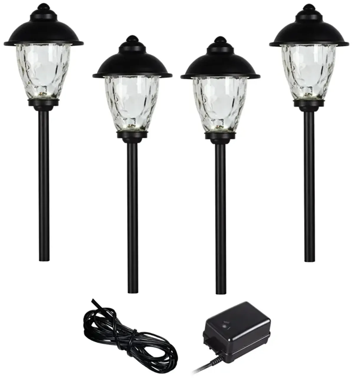 Concord 6-Piece Black Complete LED Landscape Lighting Set