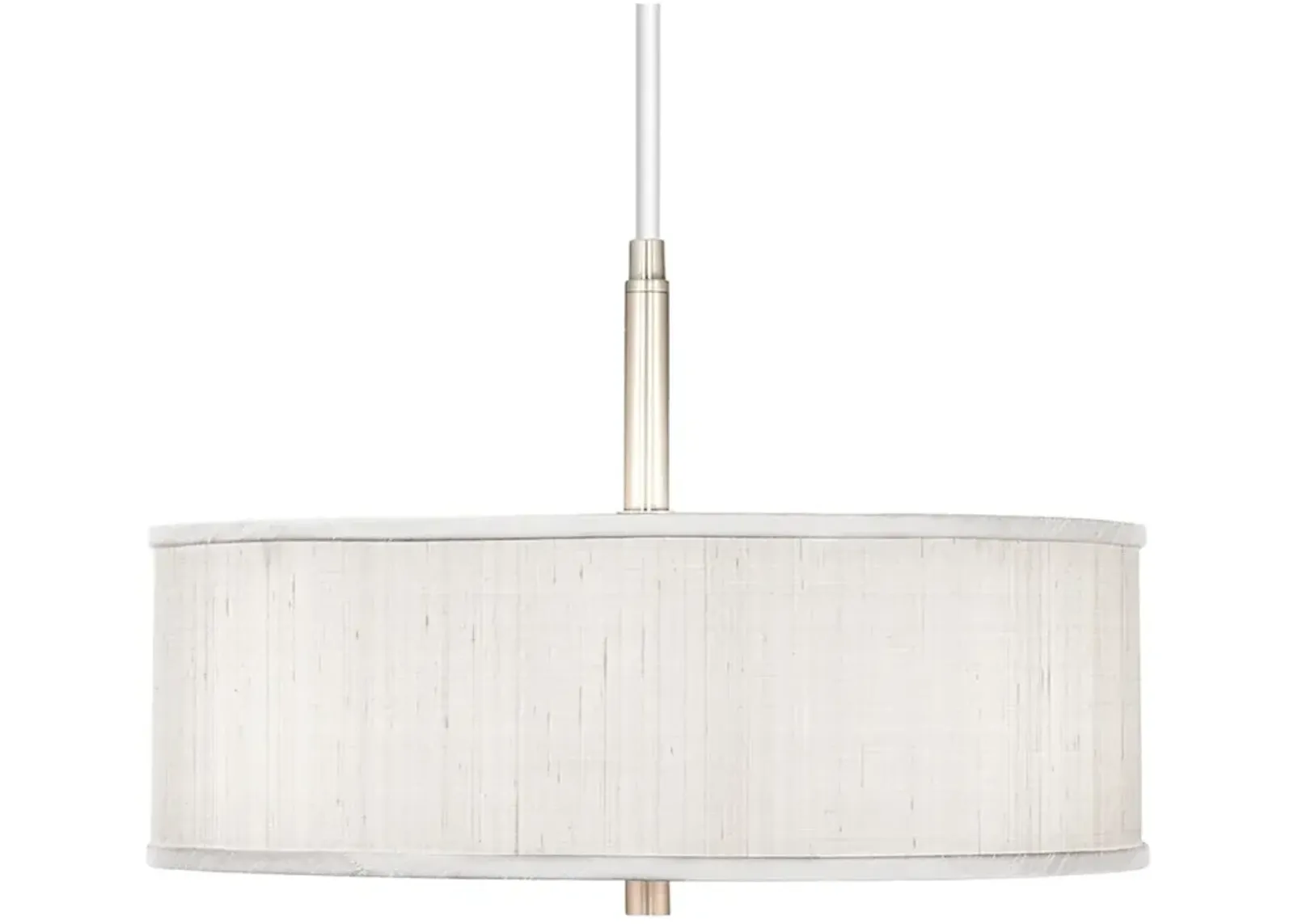 Possini Euro 16" Wide Cream Textured Shade Pendant Chandelier