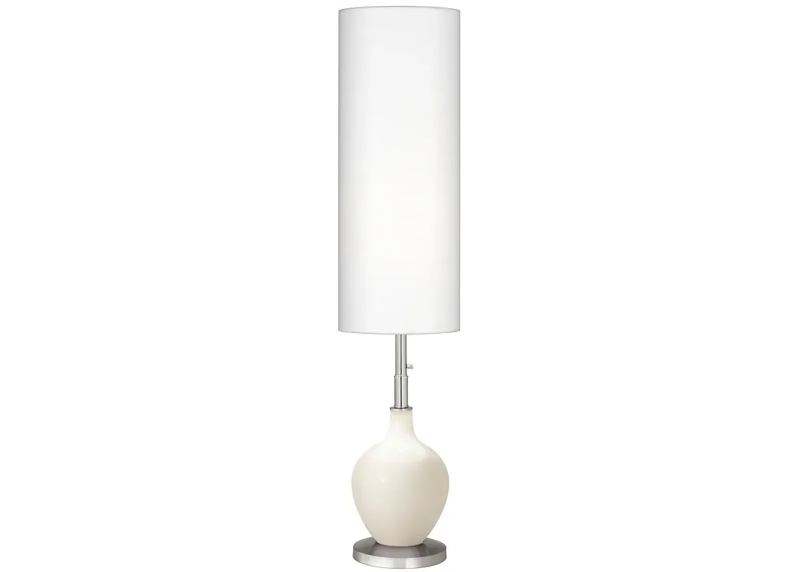 Color Plus Ovo 60" High Modern West Highland White Floor Lamp