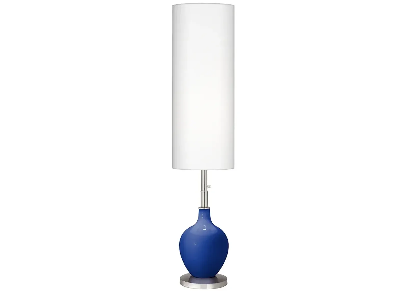 Color Plus Ovo 60" High Modern Dazzling Blue Floor Lamp