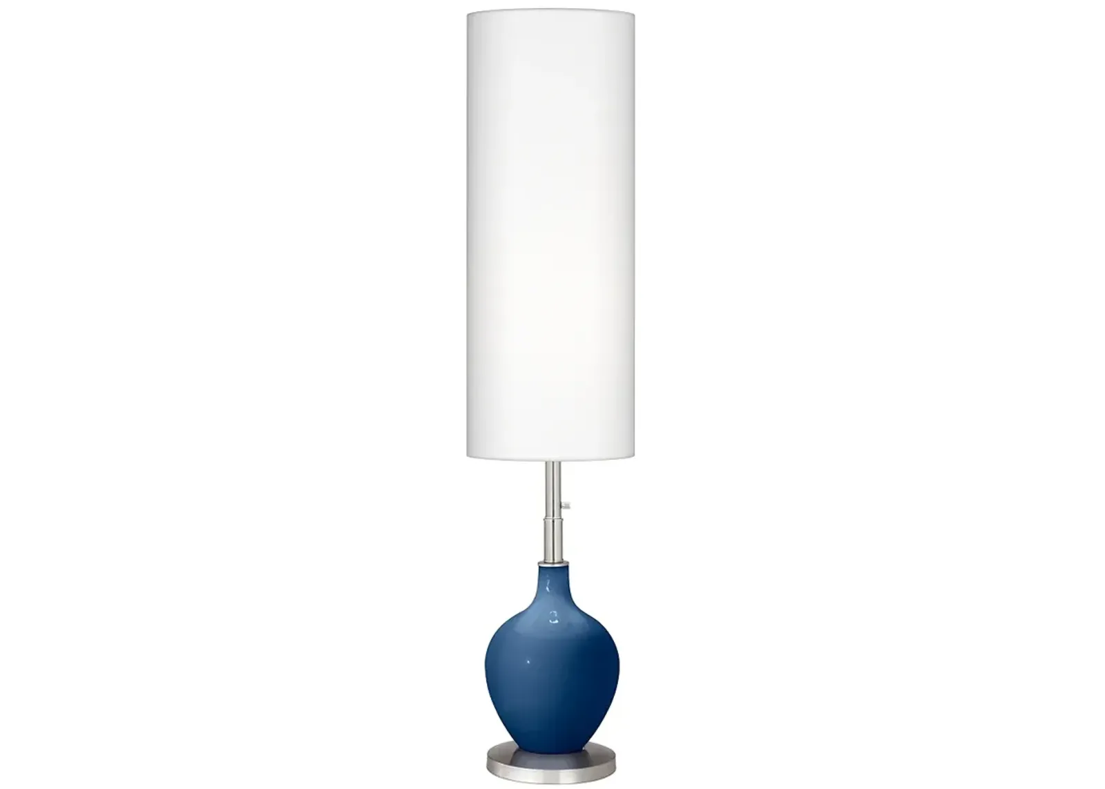 Color Plus Ovo 60" High Modern Regatta Blue Floor Lamp