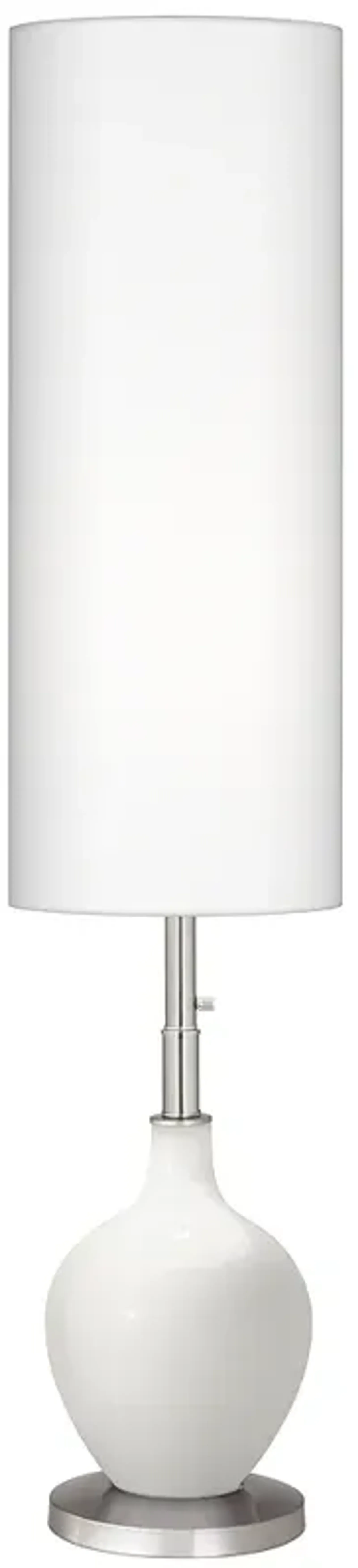 Color Plus Ovo 60" High Modern Winter White Floor Lamp