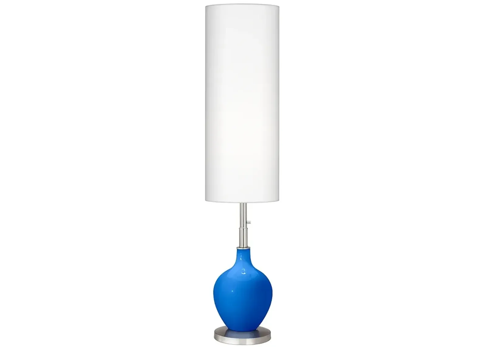 Color Plus Ovo 60" High Royal Blue Floor Lamp