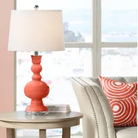 Color Plus Apothecary 30" Koi Orange Table Lamp