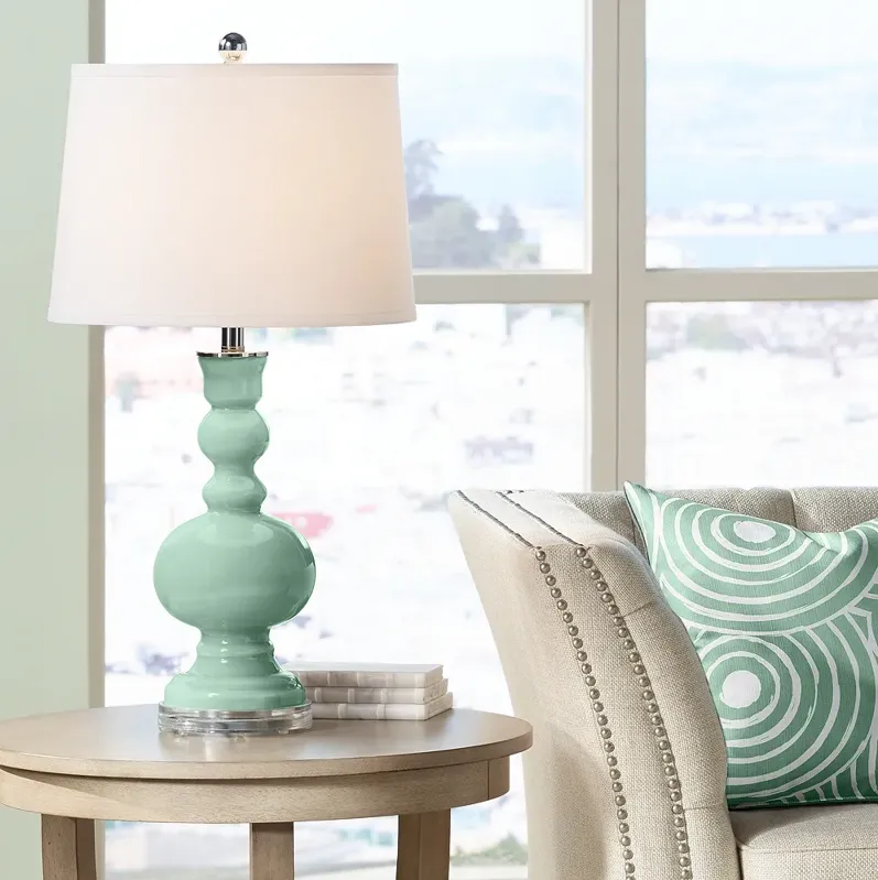 Color Plus Apothecary 30" Grayed Jade Green Table Lamp