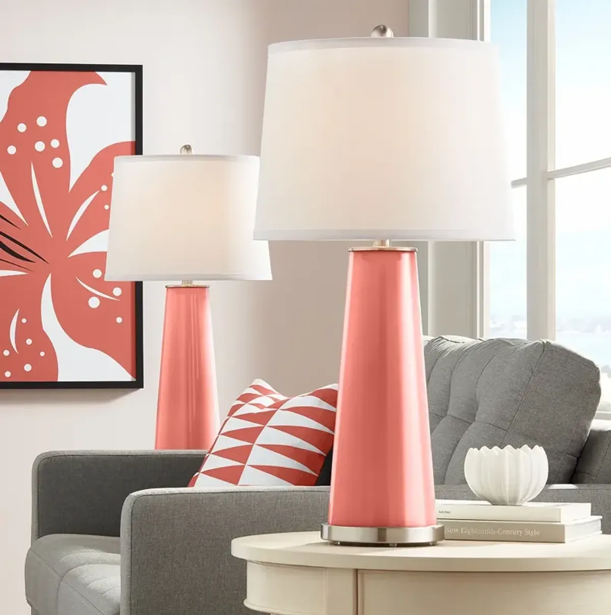 Color Plus Leo 29 1/2" Coral Reef Table Lamps Set of 2