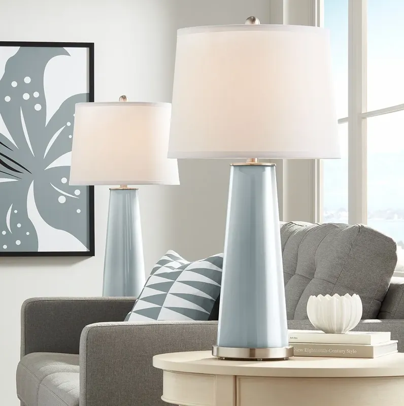 Color Plus Leo 29 1/2" Modern Uncertain Gray Table Lamps Set of 2