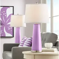 Color Plus Leo 29 1/2" African Violet Purple Table Lamps Set of 2