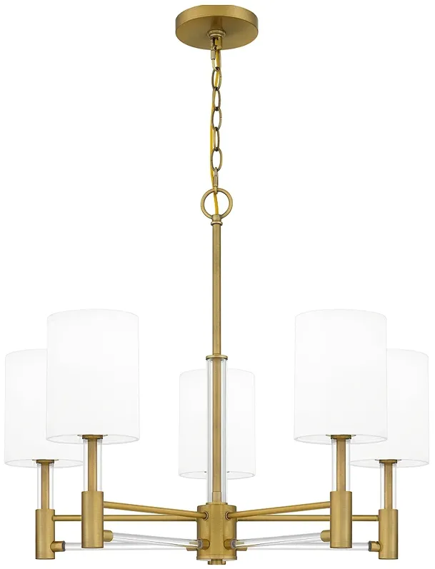 Gretchen 5-Light Aged Brass Chandelier