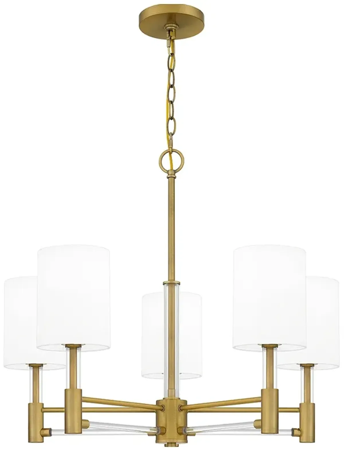 Gretchen 5-Light Aged Brass Chandelier