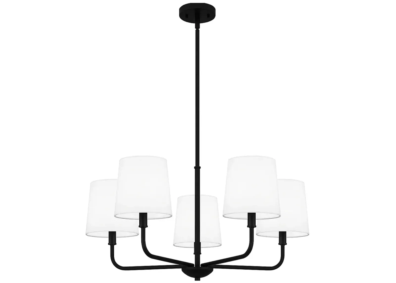 Gallagher 5-Light Matte Black Chandelier