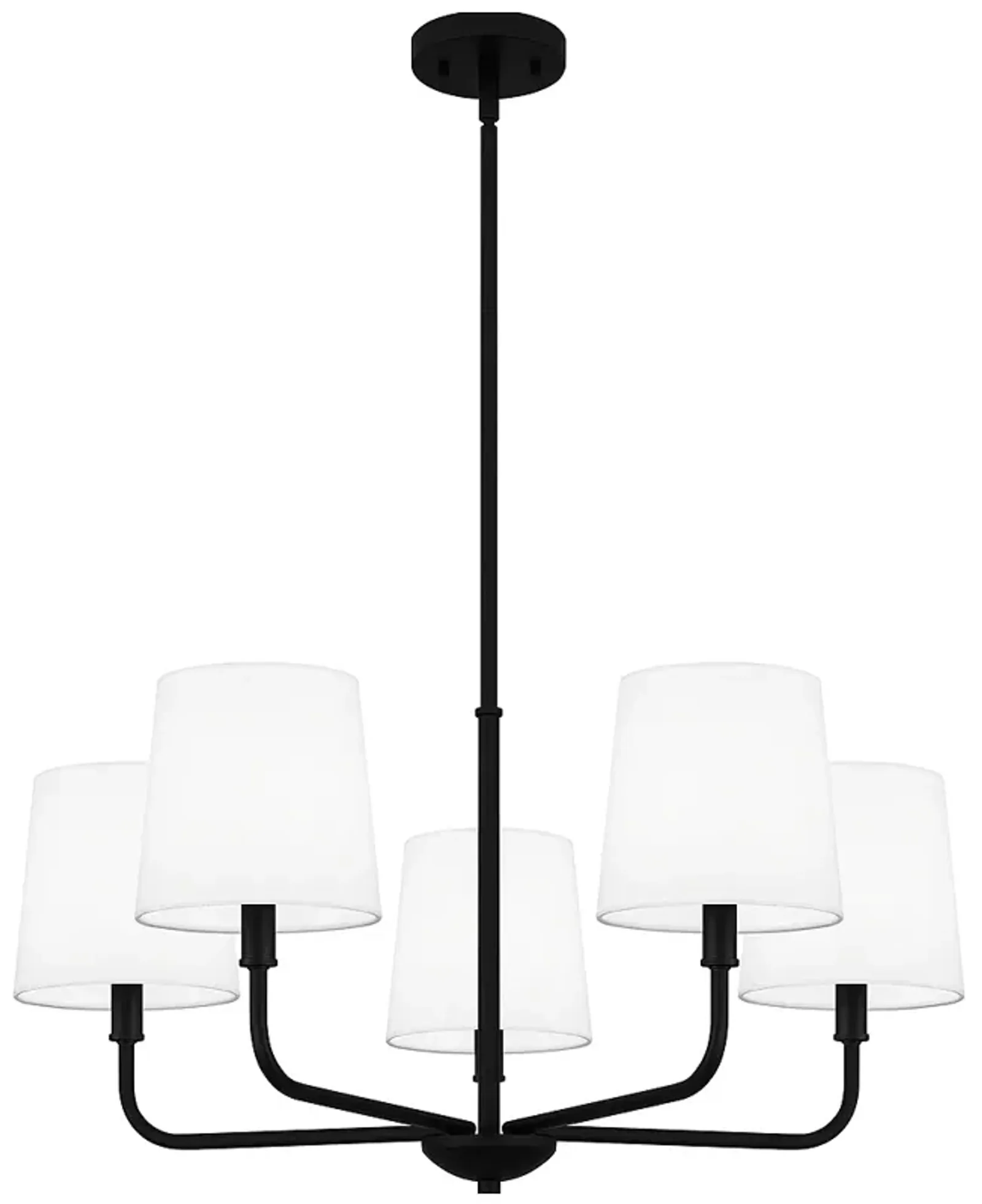 Gallagher 5-Light Matte Black Chandelier