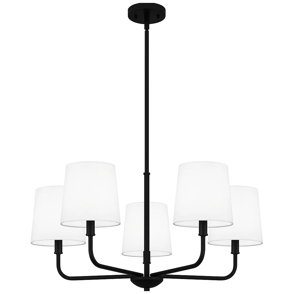 Gallagher 5-Light Matte Black Chandelier