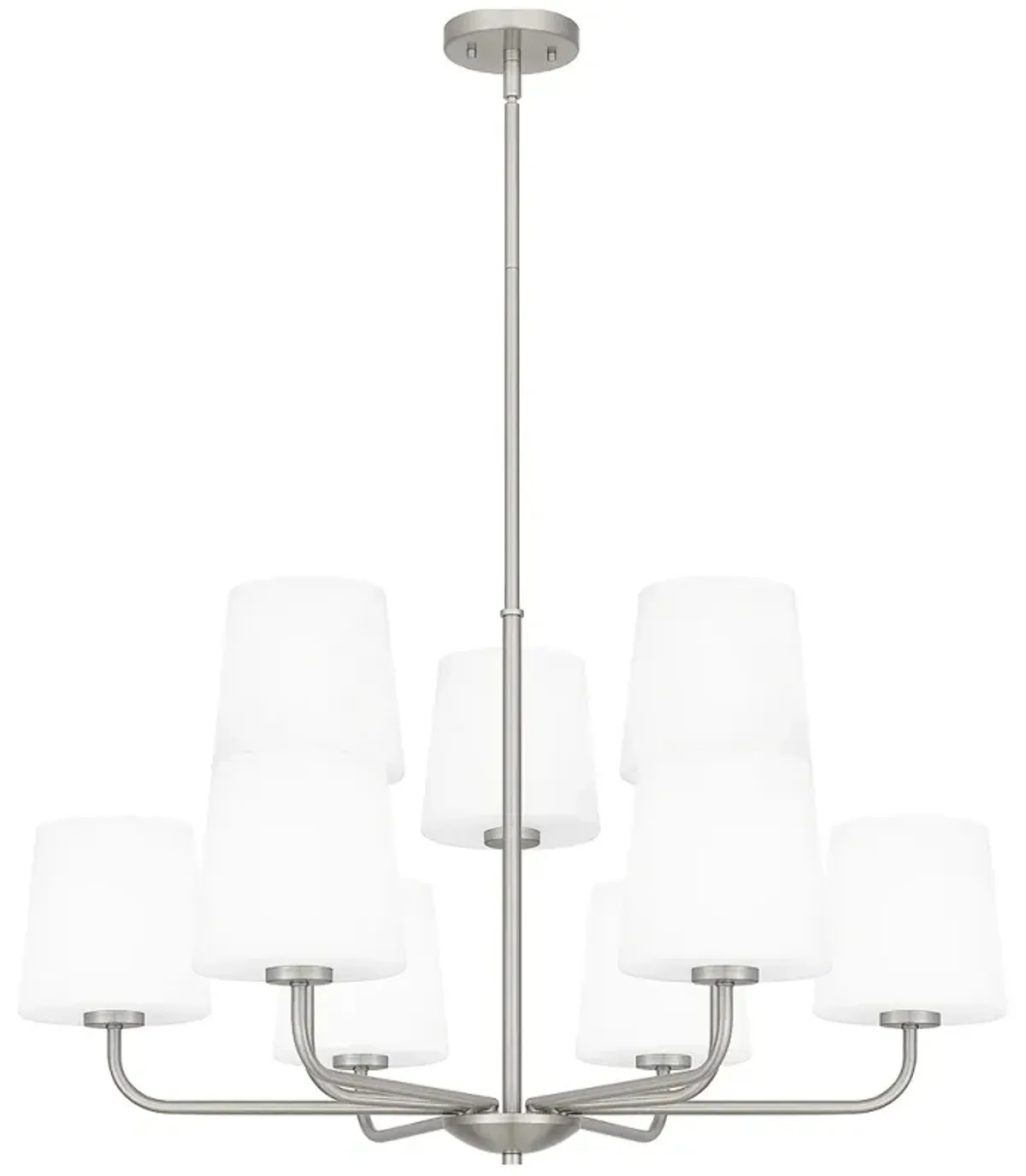 Gallagher 9-Light Brushed Nickel Chandelier