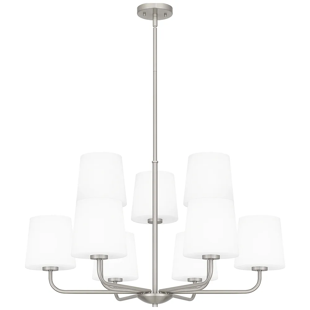 Gallagher 9-Light Brushed Nickel Chandelier