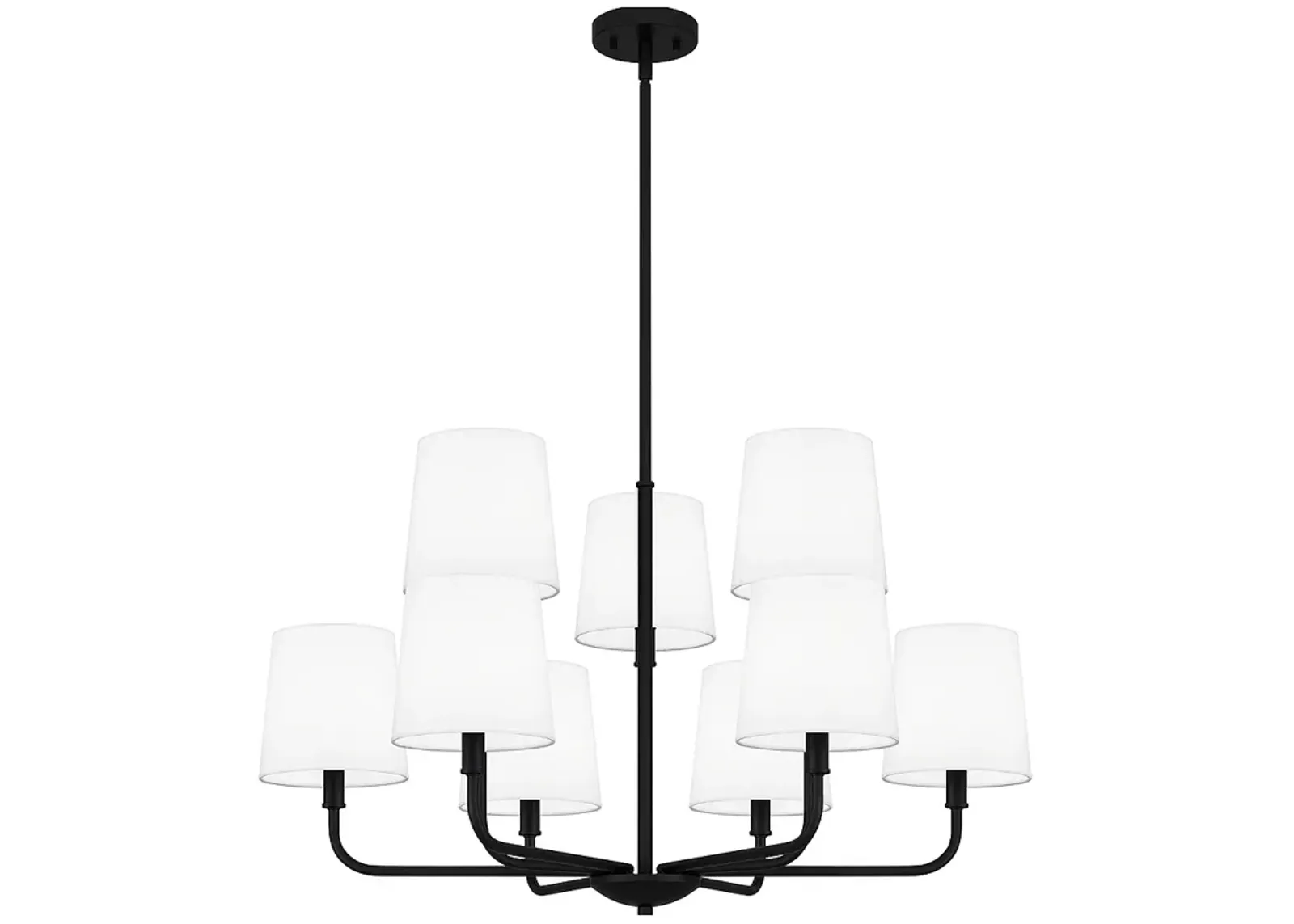 Gallagher 9-Light Matte Black Chandelier