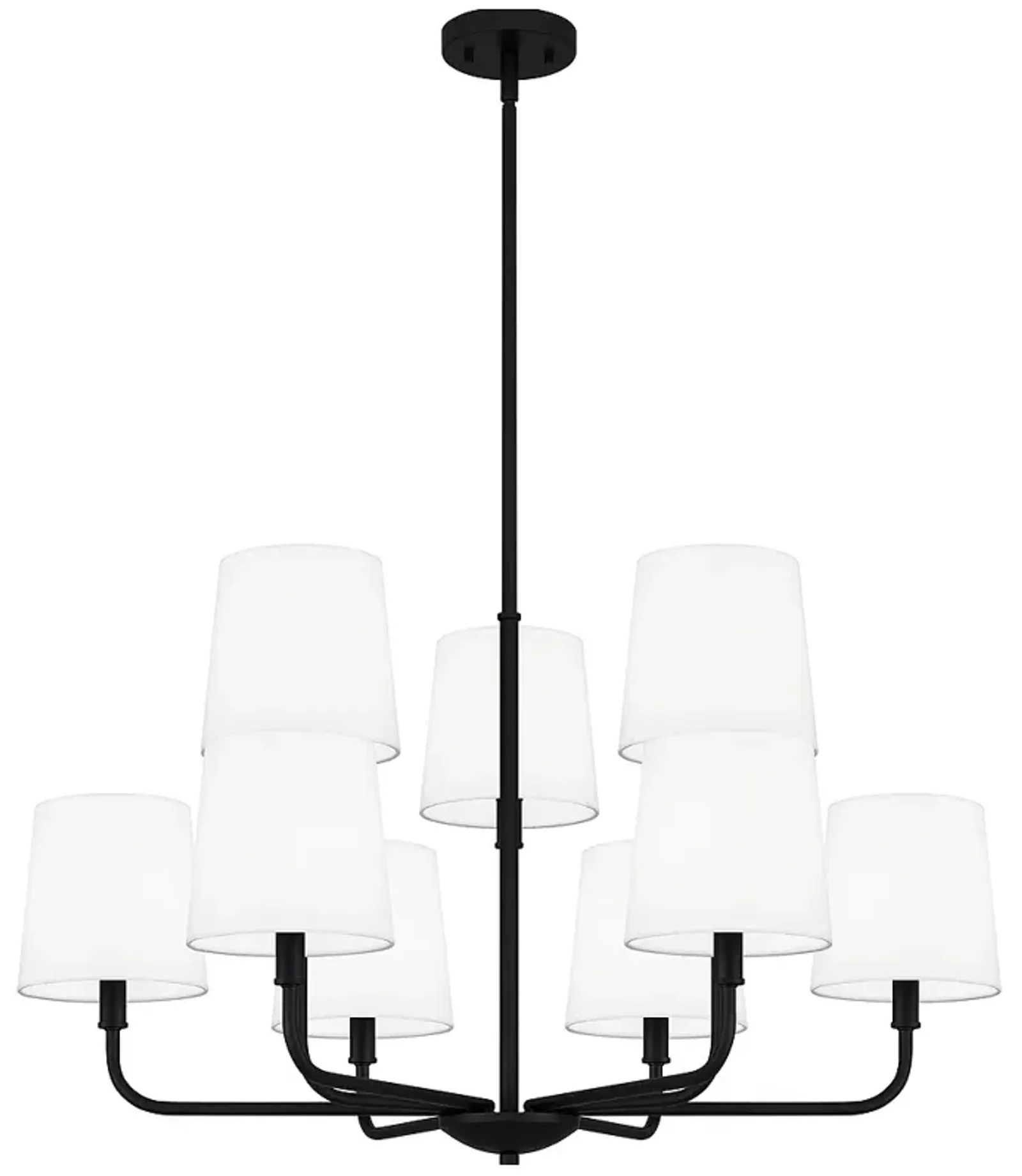 Gallagher 9-Light Matte Black Chandelier