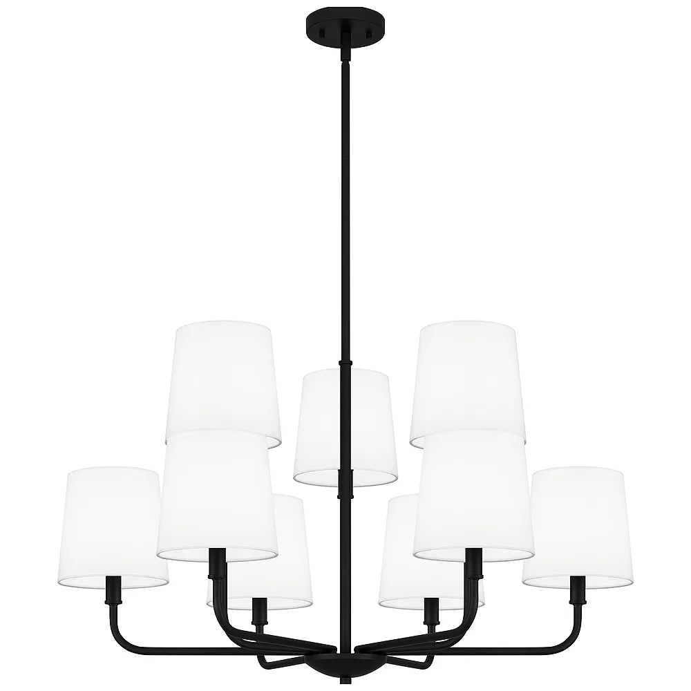 Gallagher 9-Light Matte Black Chandelier