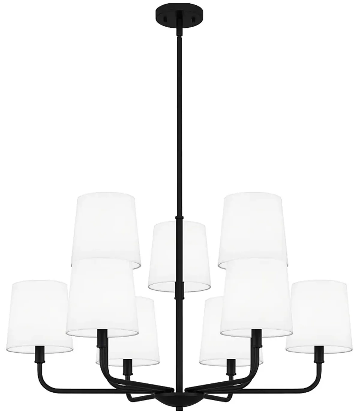 Gallagher 9-Light Matte Black Chandelier