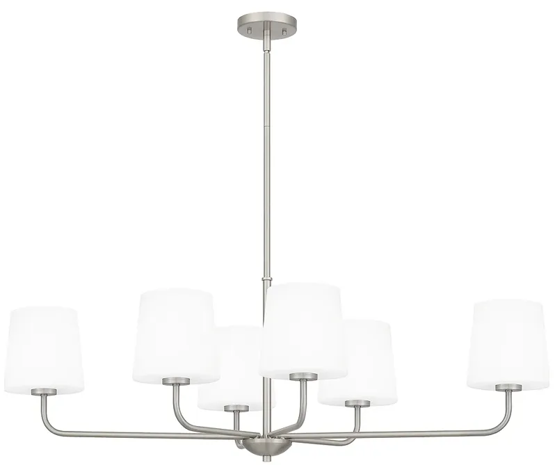 Gallagher 6-Light Brushed Nickel Island Light