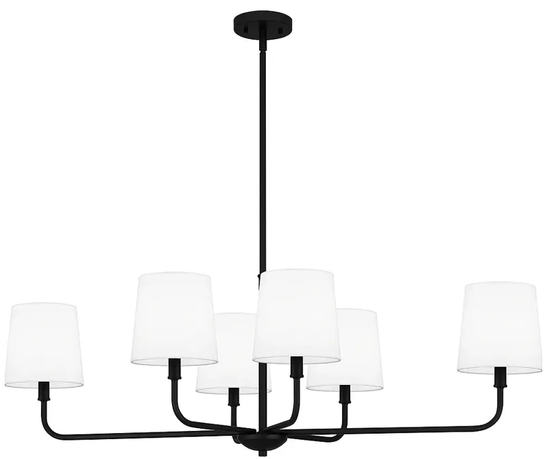 Gallagher 6-Light Matte Black Island Light