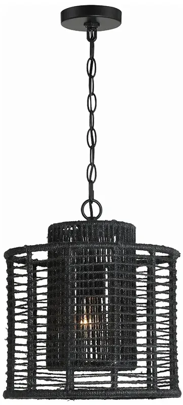 Jayna 1 Light Matte Black Pendant