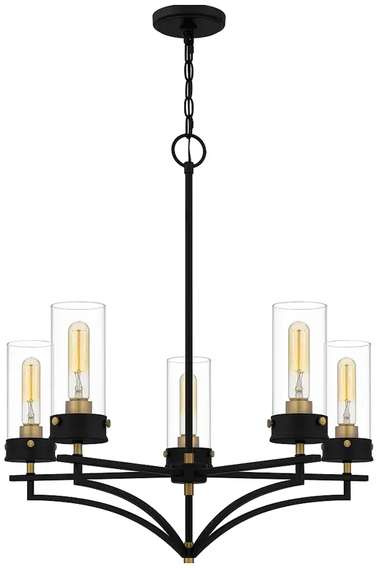 Hillside 5-Light Matte Black Chandelier