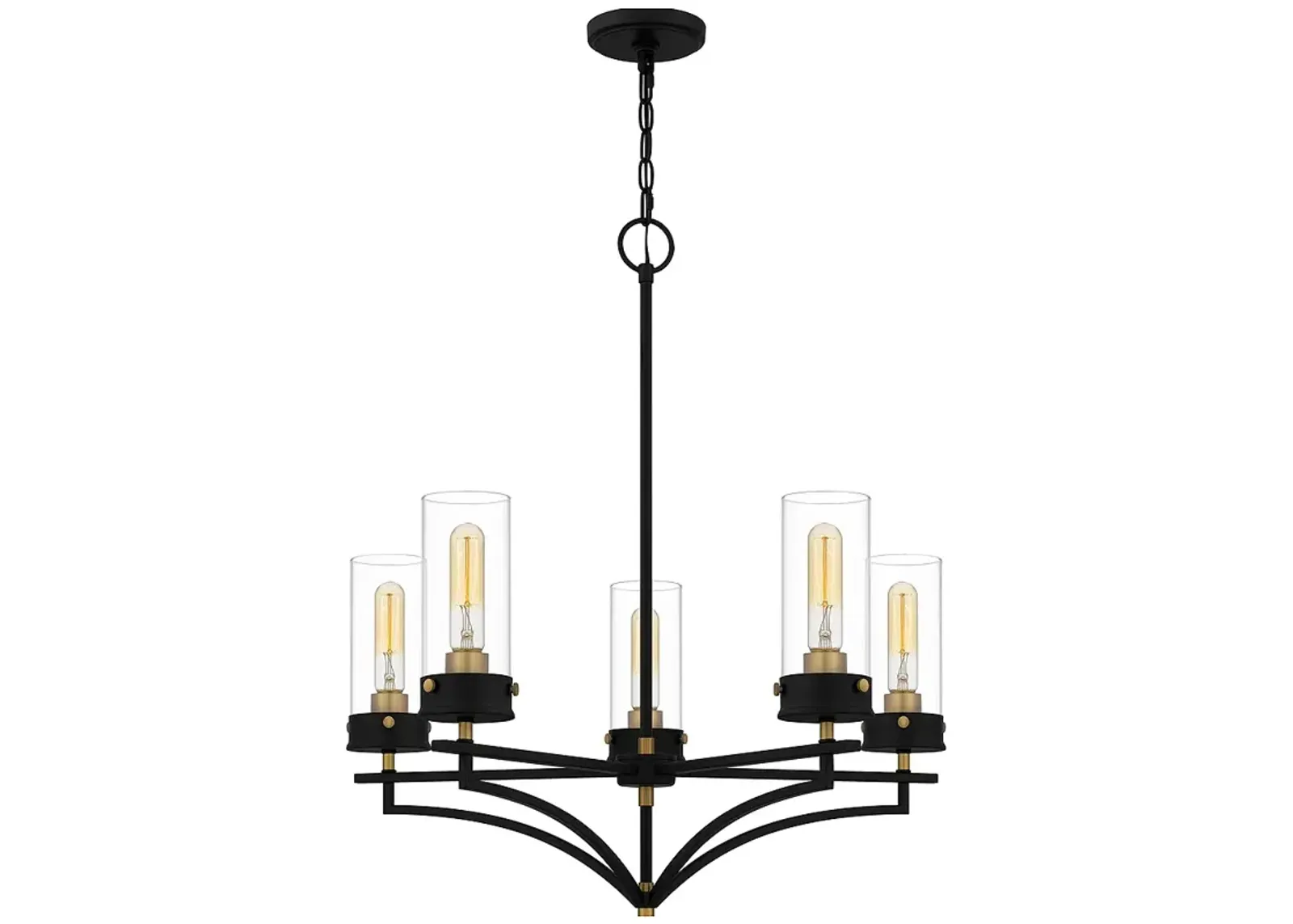 Hillside 5-Light Matte Black Chandelier