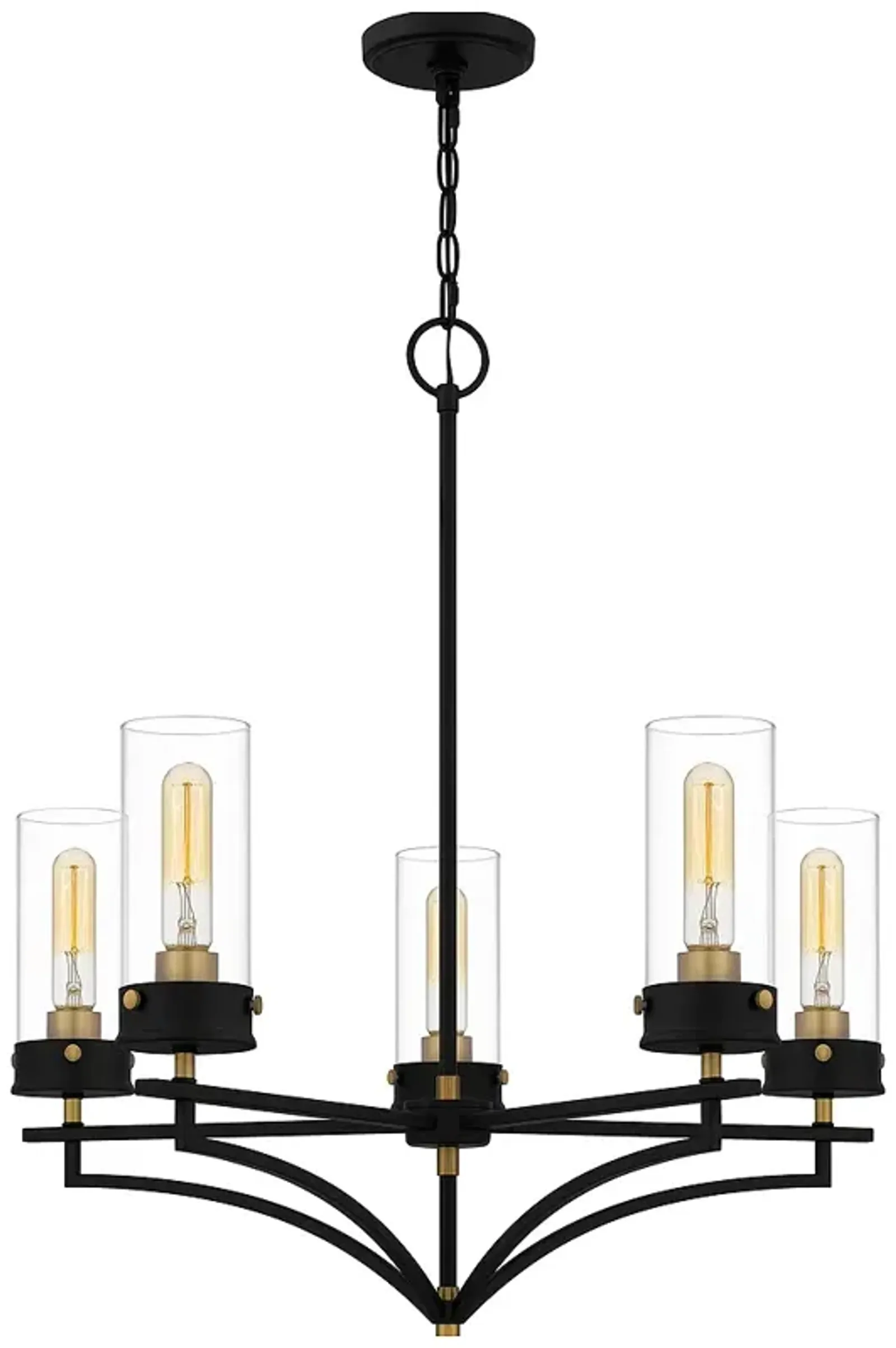 Hillside 5-Light Matte Black Chandelier