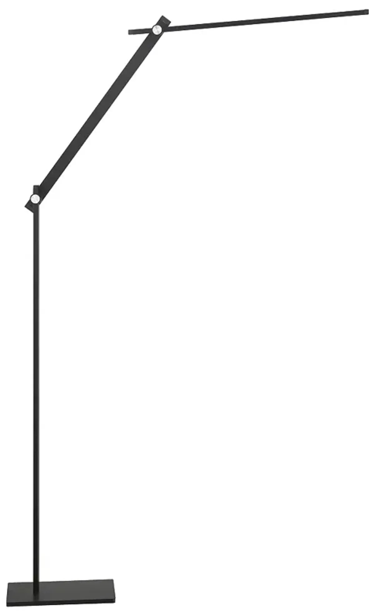 Task Portables Anodized Brushed Coal Black LED Floor Lamp