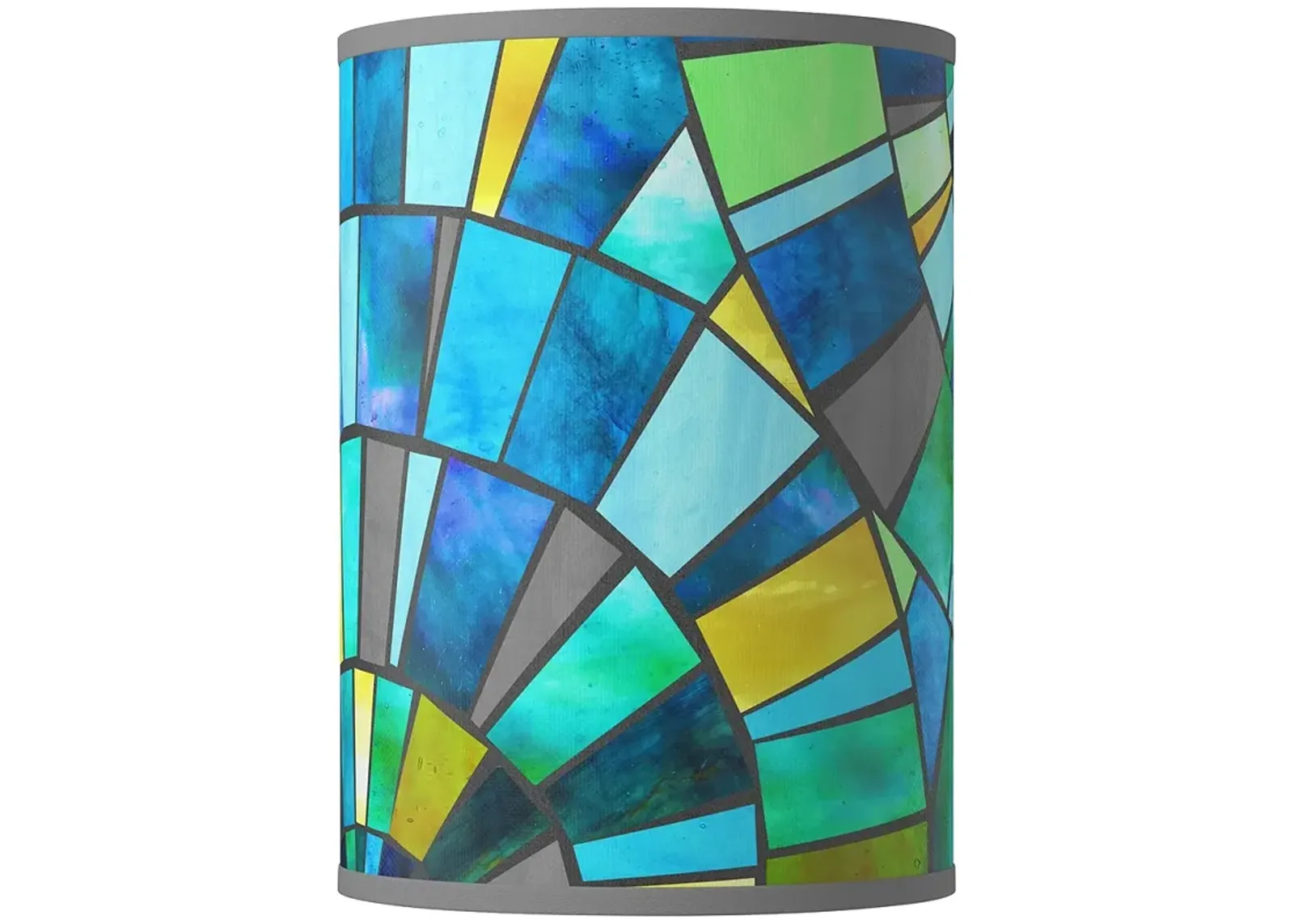 Lagos Mosaic Giclee Round Cylinder Lamp Shade 8x8x11 (Spider)