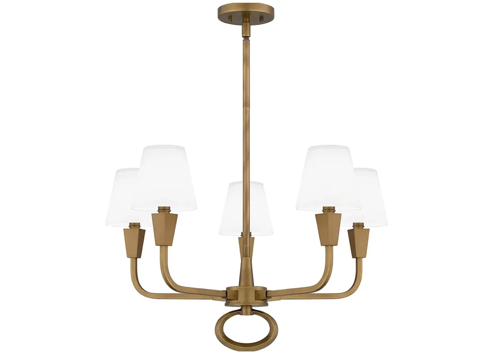 Mallory 5-Light Weathered Brass Chandelier