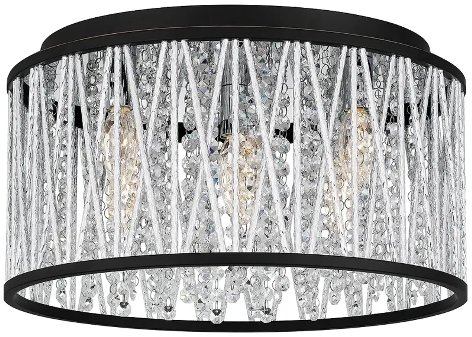 Celeste 5-Light Matte Black Flush Mount