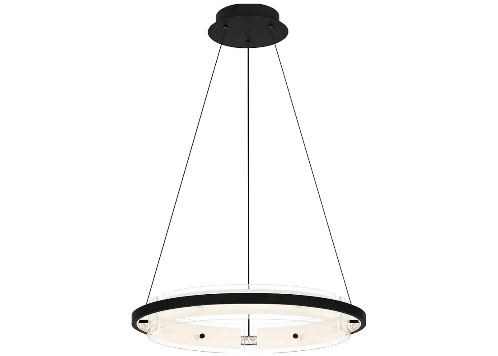 Malik Integrated LED Matte Black Pendant