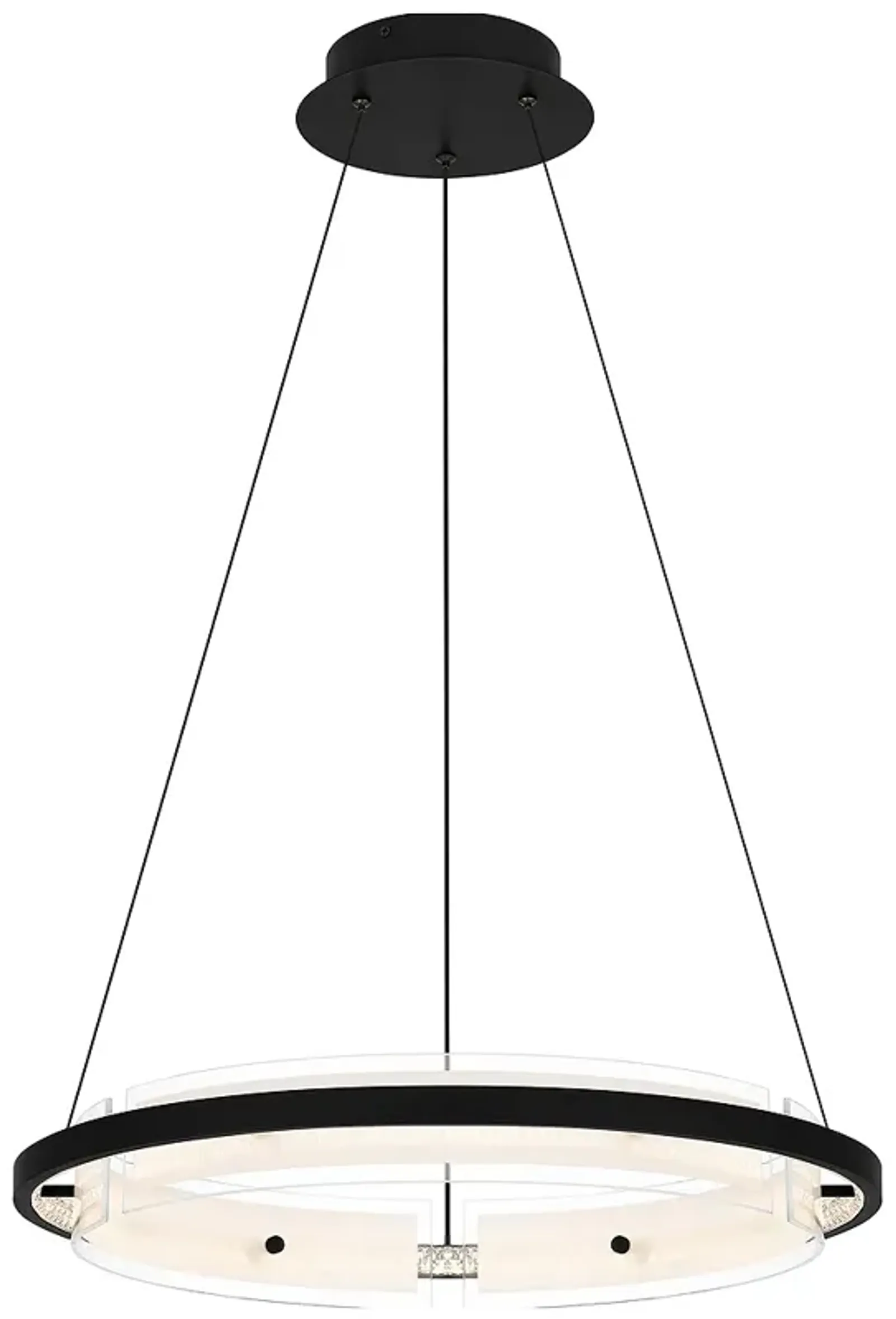 Malik Integrated LED Matte Black Pendant