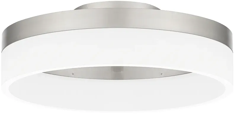 Cohen Integrated LED Brushed Nickel Flush Mount