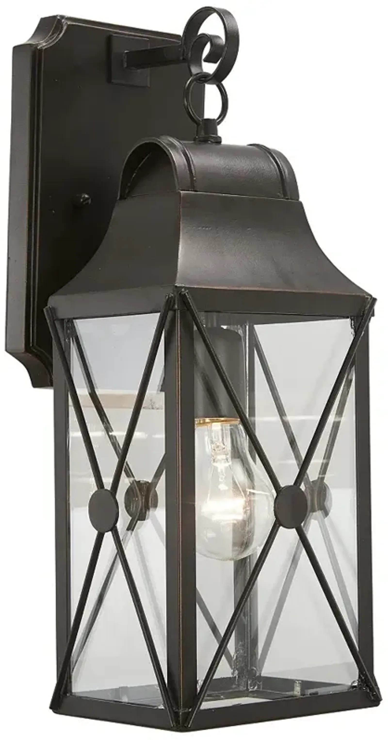 De Luz 16 1/2" High Oil-Rubbed Bronze Outdoor Wall Light