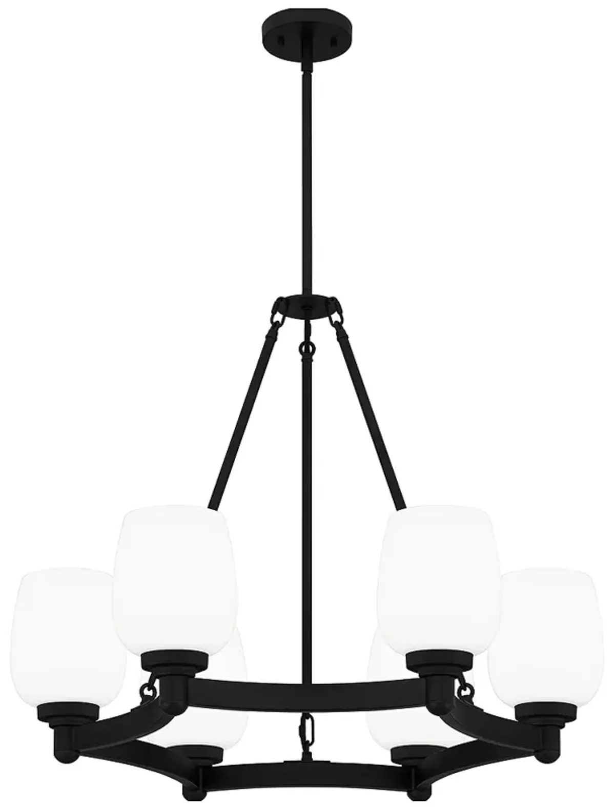 Penning 6-Light Matte Black Chandelier